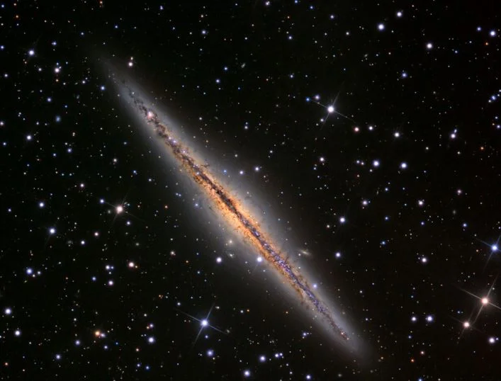 ngc 891,spiral galaxy in andromeda