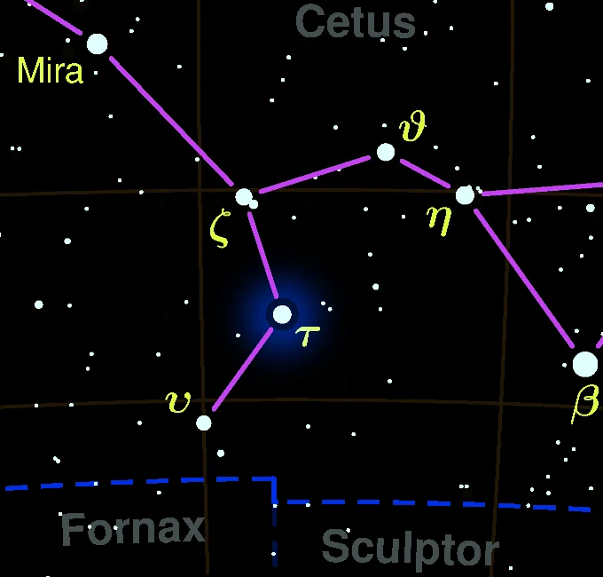 mira star location,tau ceti location,where is mira,where is tau ceti