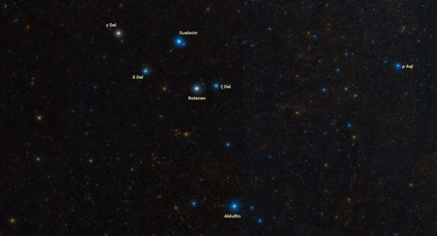 stars in delphinus constellation