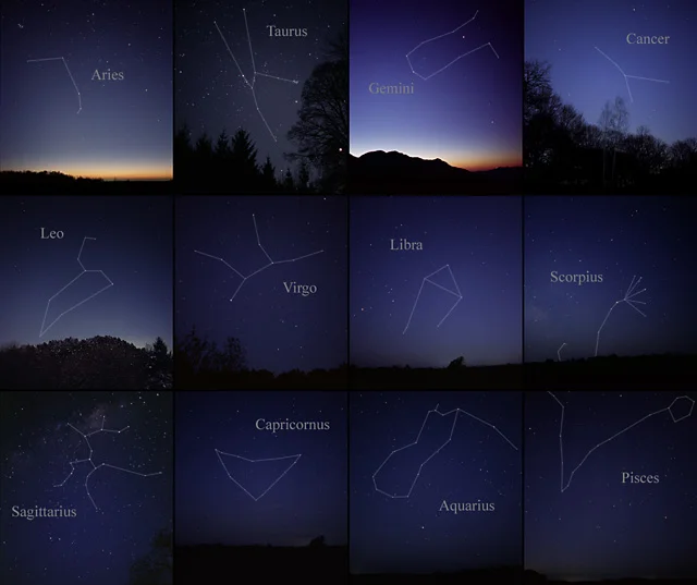 constellations of the zodiac,zodiacal constellations