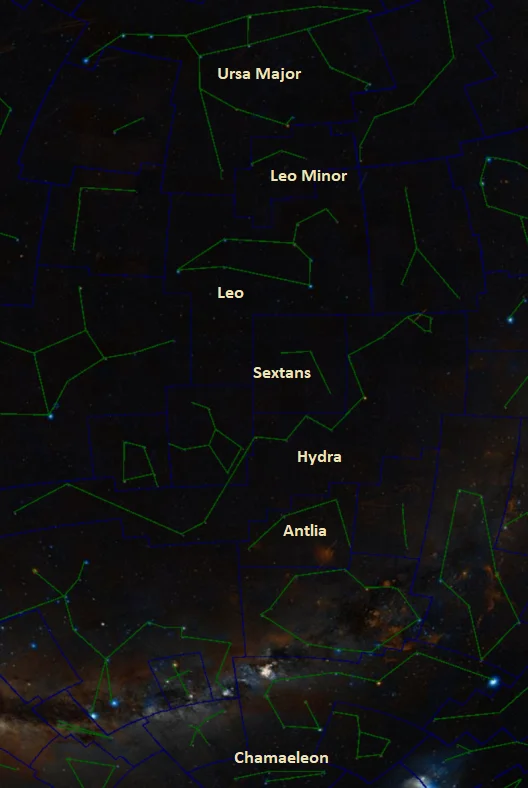 constellations in april