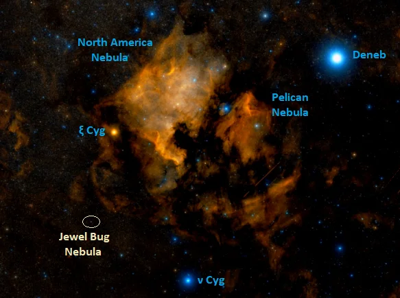 ngc 7027,ngc 7000,ic 5070