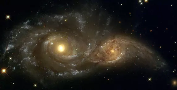 interacting galaxies in canis major