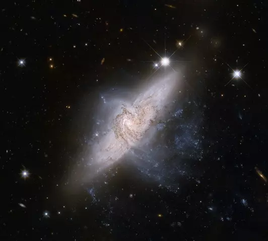 overlapping galaxies,hydra constellation,ngc 3314a,ngc 3314b