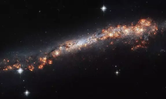 barred spiral galaxy in leo minor
