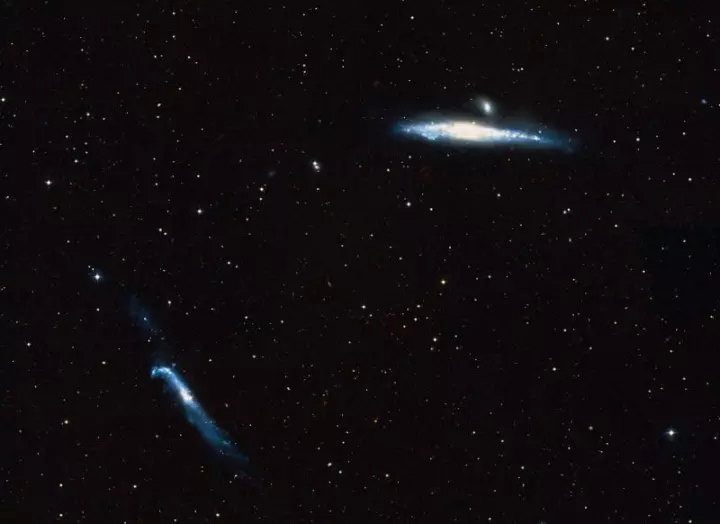 whale galaxy,hockey stick galaxies,NGC 4656 and NGC 4657