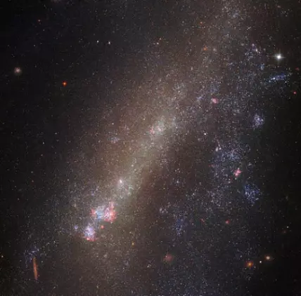 colliding galaxies in the constellation triangulum