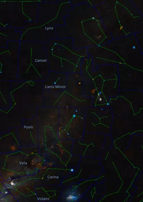 constellations in march,march night sky