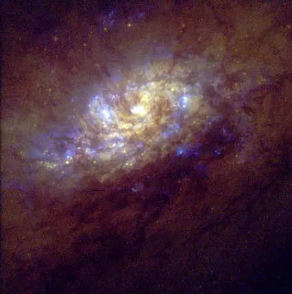 seyfert galaxy in columba constellation