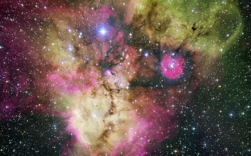 skull and crossbones nebula,star forming nebula in puppis constellation