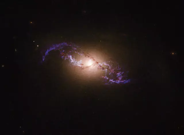 spiral galaxy in serpens constellation