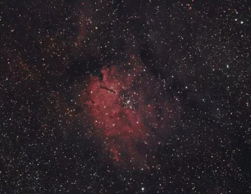 NGC 6820,NGC 6823,emission nebula in vulpecula