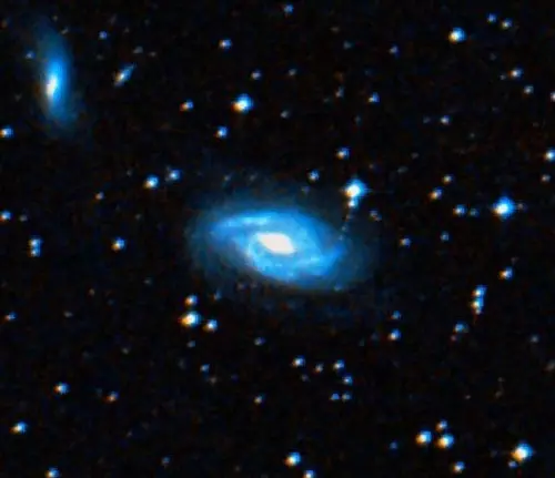 spiral galaxy in microscopium constellation