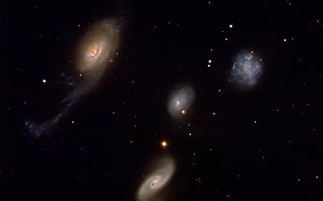 interacting galaxies in phoenix constellation