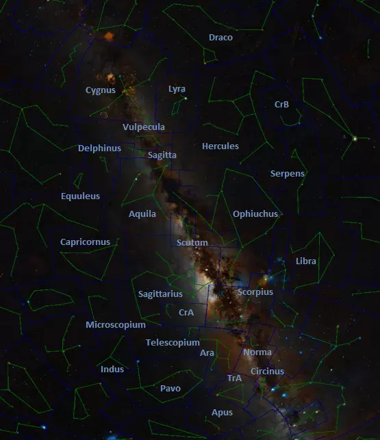 constellations map summer