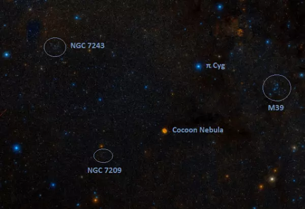 cocoon nebula location