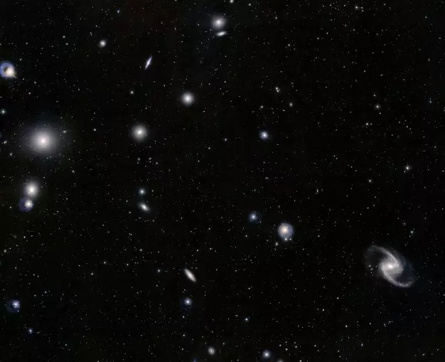 galaxy cluster in fornax constellation