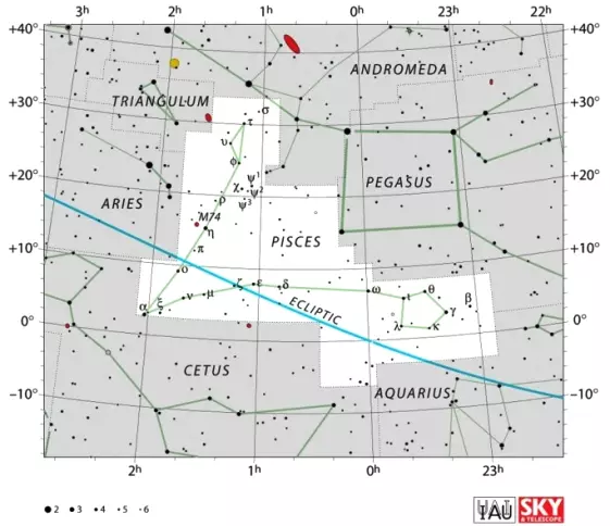 Pisces constellation,pisces stars,pisces star map,pisces location,fish constellation