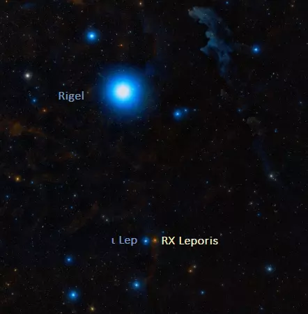 RX Leporis,Rigel,rx leporis location