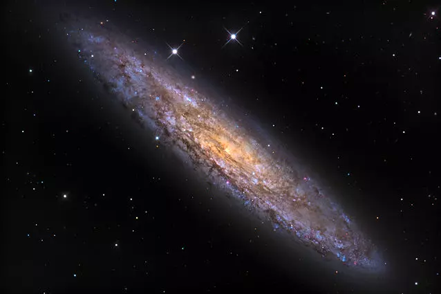 Sculptor Galaxy,NGC 253,spiral galaxy in sculptor constellation