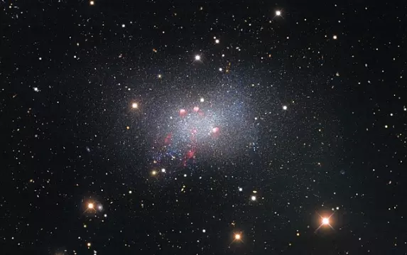 irregular galaxy in sextans constellation
