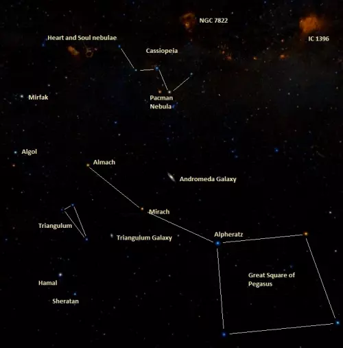 how to find the triangulum galaxy,messier 33 location,where is the triangulum galaxy in the sky