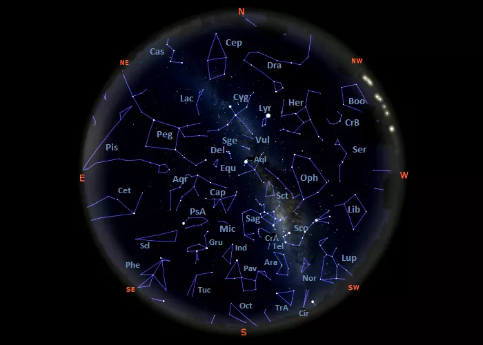 constellations visible tonight