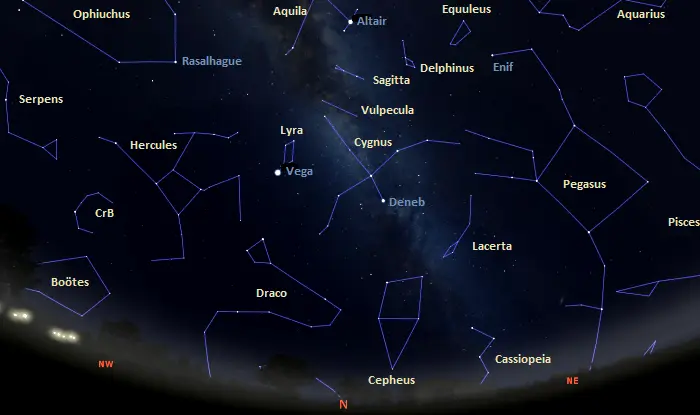 constellations in the northern sky tonight