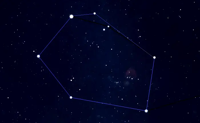 hexagon of auriga,charioteer constellation,hexagon constellation