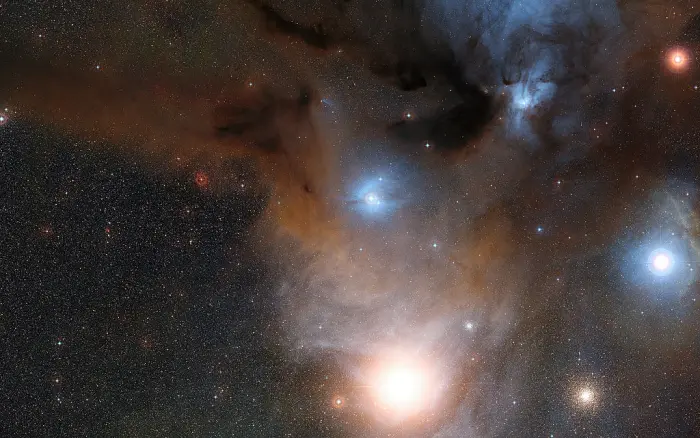 rho ophiuchi molecular cloud in visible light