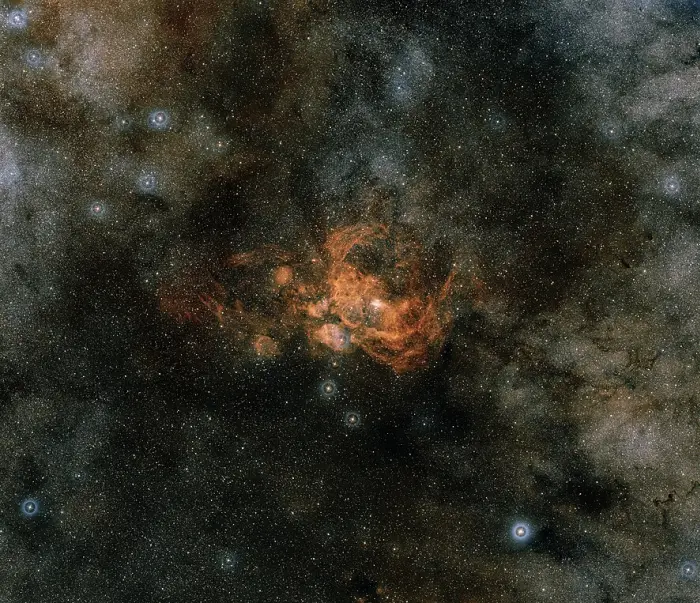lobster nebula wide field,ngc 6357