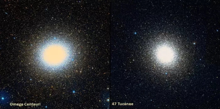 47 tucanae compared to omega centauri