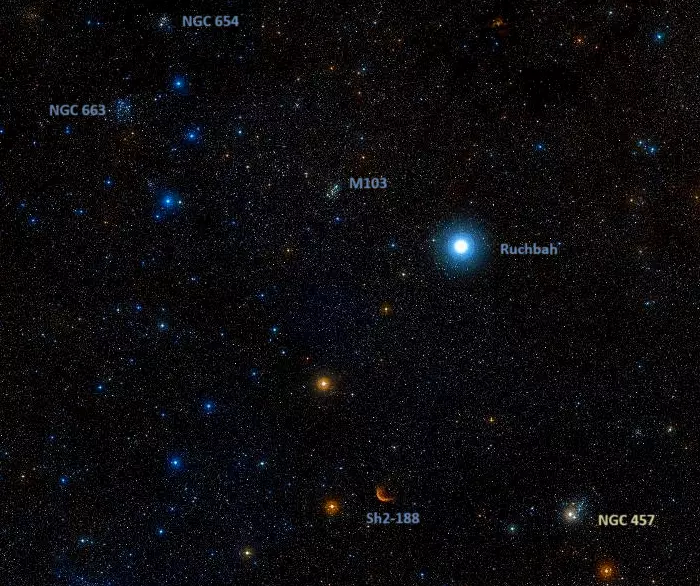 open star clusters in cassiopeia