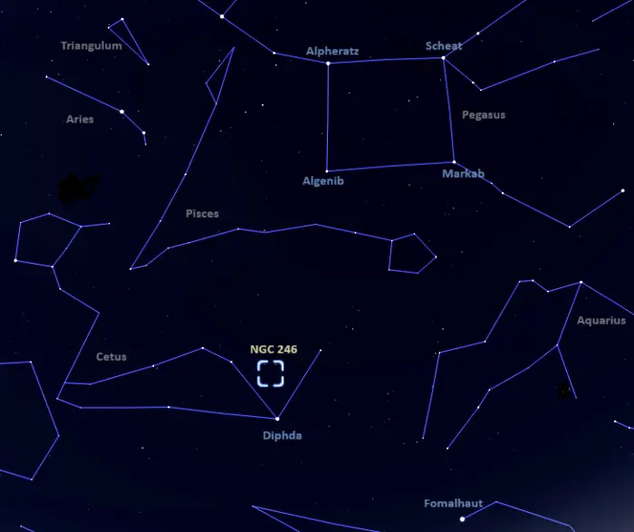 how to find the skull nebula,where is the skull nebula in the sky