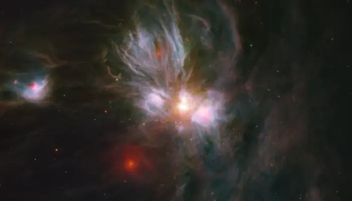 ngc 2170 spitzer space telescope