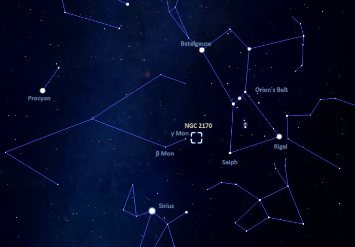 angel nebula location,how to find the angel nebula,where is the angel nebula in the sky 