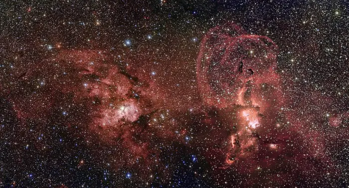 NGC 3602 and NGC 3576 ESO