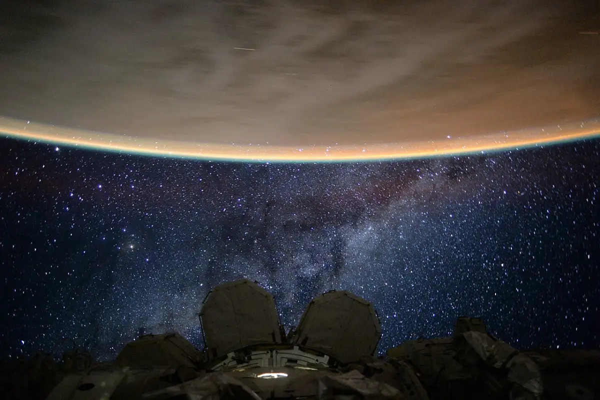 perseid meteors from international space station