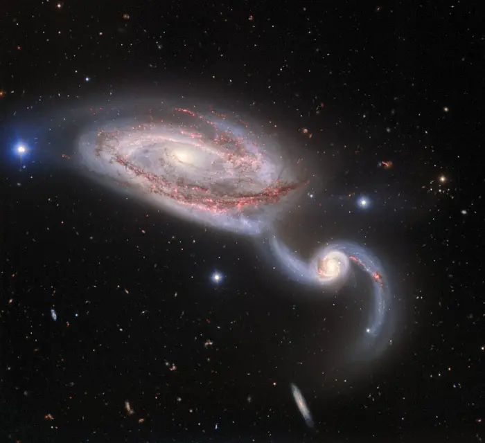 heron galaxy,ngc 5394,ngc 5395 