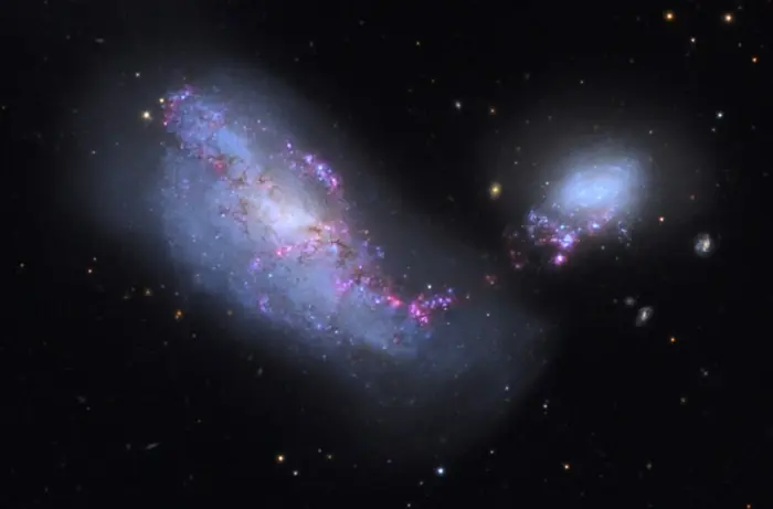 cocoon galaxy,ngc 4490,ngc 4485