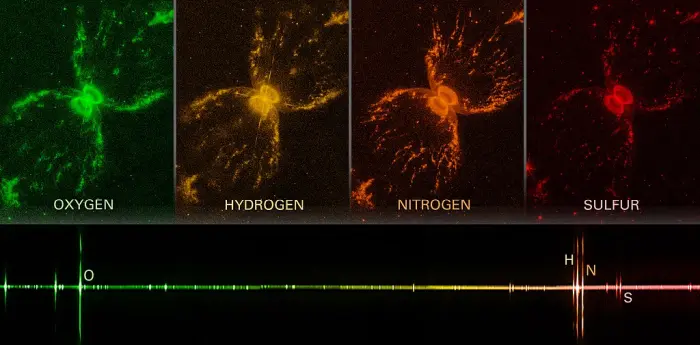 southern crab nebula elements