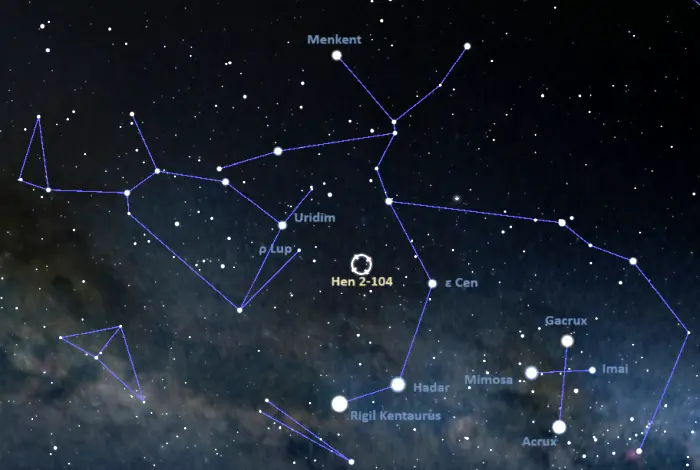 how to find the southern crab nebula,where is the southern crab nebula in the sky