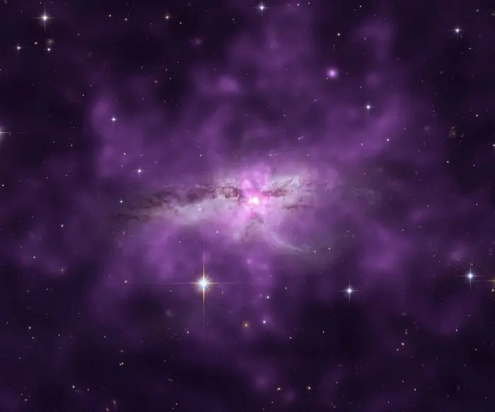 starfish galaxy chandra hubble