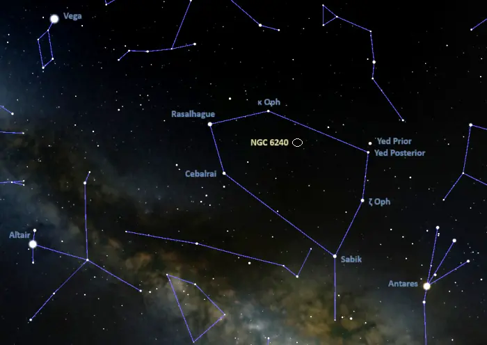how to find the starfish galaxy,ngc 6240 location,where is the starfish galaxy in the sky