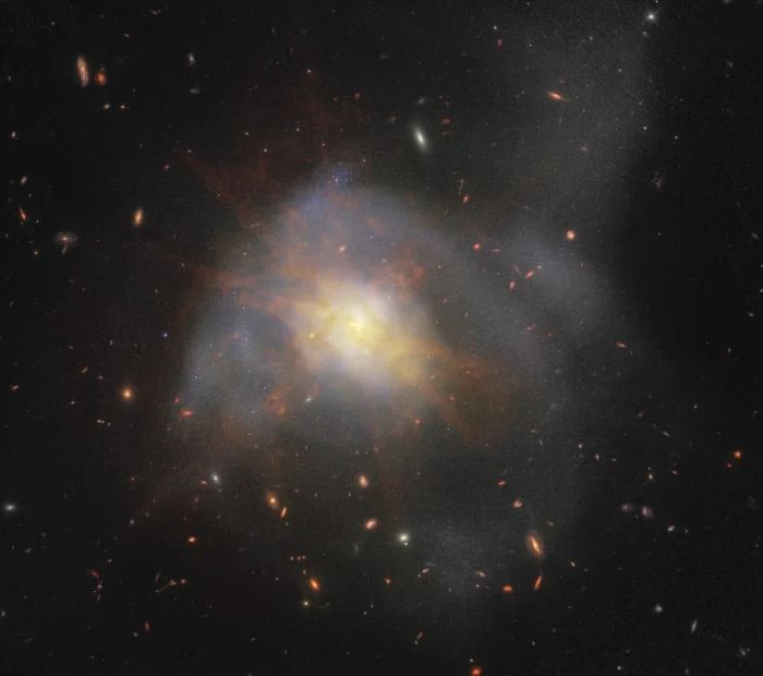 arp 220 hubble james webb composite