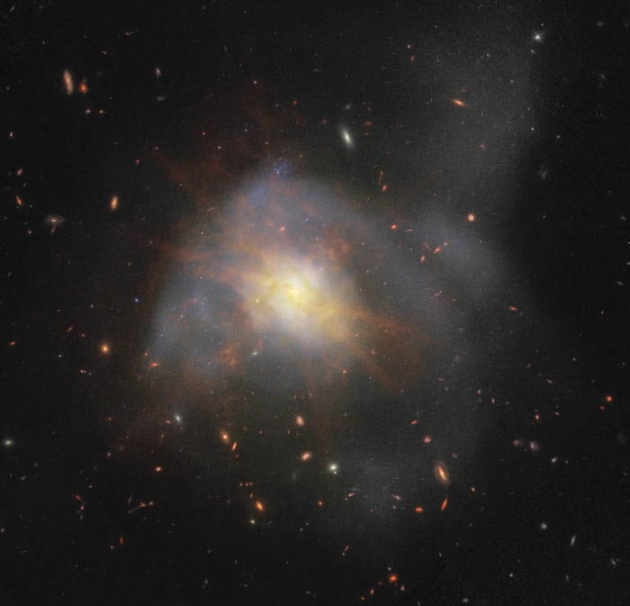 arp 220 hubble james webb composite