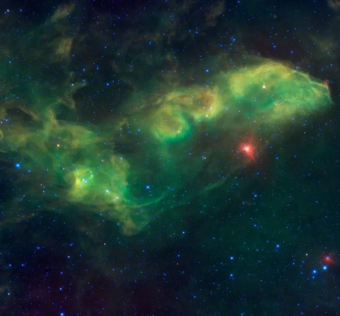ic 4592 infrared,blue horsehead nebula wise