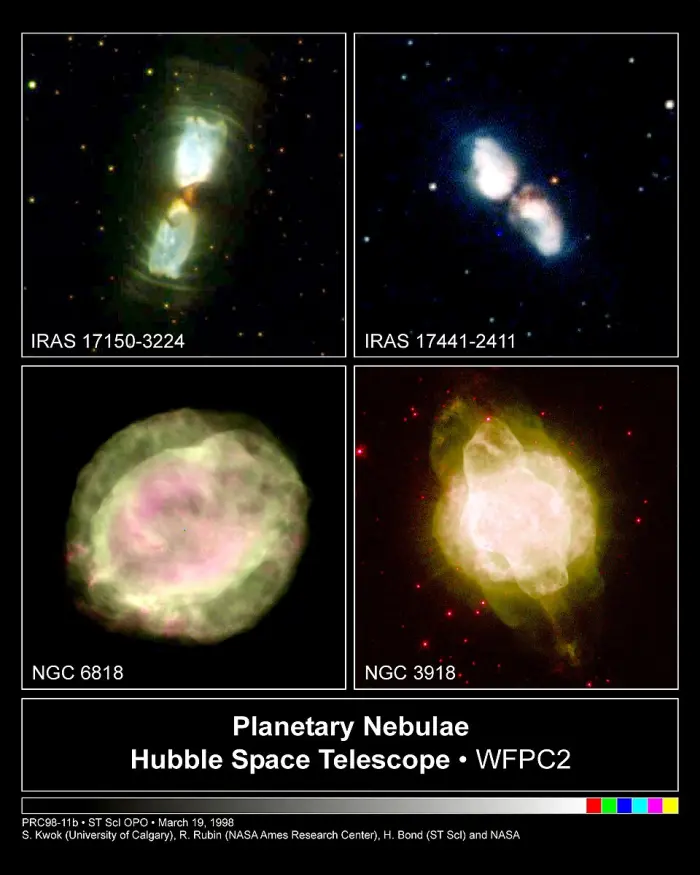 Cotton Candy Nebula, Silkworm Nebula, Little Gem Nebula and Blue Planetary Nebula