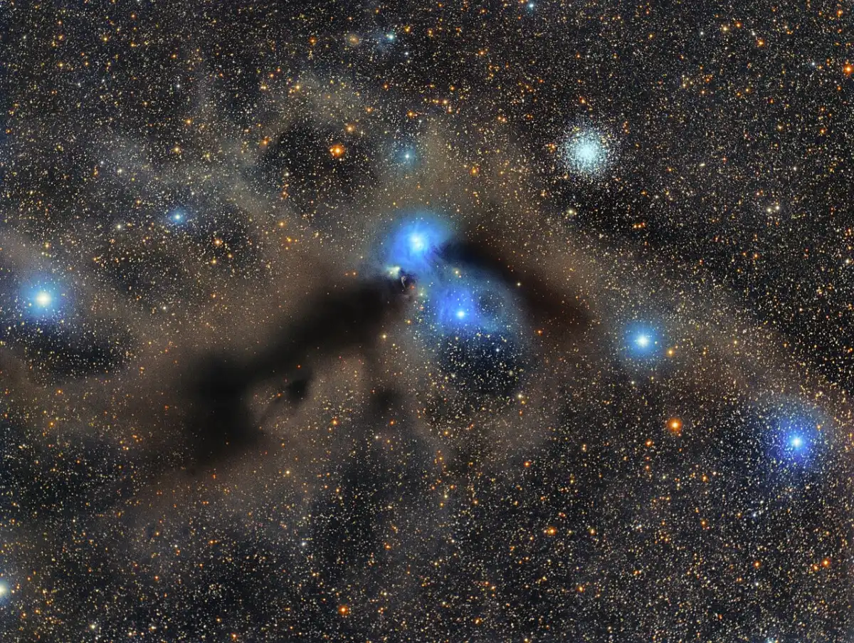 ngc 6723 and corona australis nebula