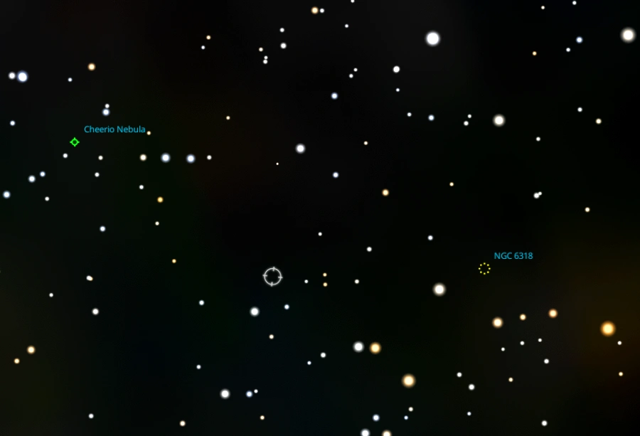 fried egg nebula,ngc 6337,ngc 6318